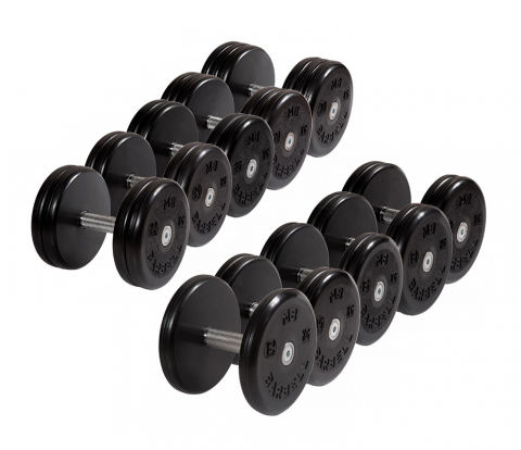 Гантельный ряд от 12-30 кг (10 пар) MB Barbell