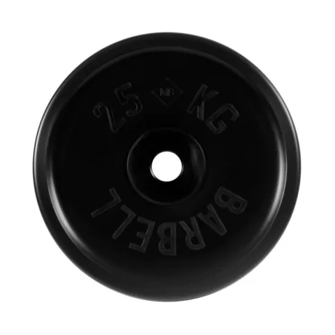 Диск обрезиненный, черный, евро-классик МВ Barbell MB-PltBE-25