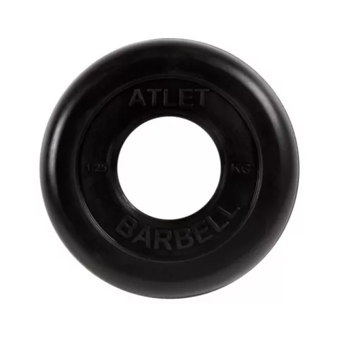 Диск обрезиненный Atlet, 1,25 кг 51 мм MB Barbell MB-AtletB51-1,25
