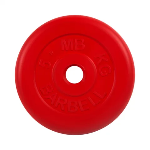 Диск обрезиненный красного цвета, 31 мм MB Barbell MB-PltC31-5