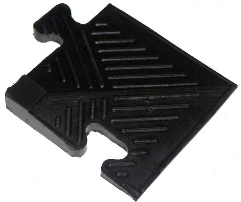 Уголок для резинового бордюра, черный, толщина 12 мм MB Barbell MB-MatB-Cor12