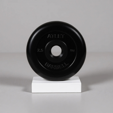 Диск обрезиненный Atlet, 2,5 кг 26 мм МВ Barbell MB-AtletB26-2,5
