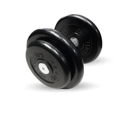 Гантель неразборная черная "Профи" 16 кг MB Barbell MB-FdbM-B16