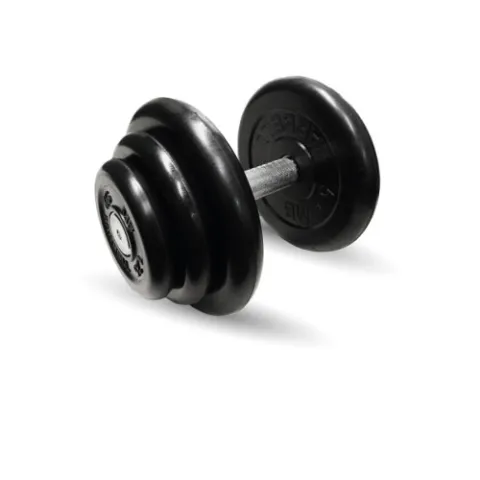Гантель неразборная черная "Профи" 18.5 кг MB Barbell MB-FdbM-B18,5