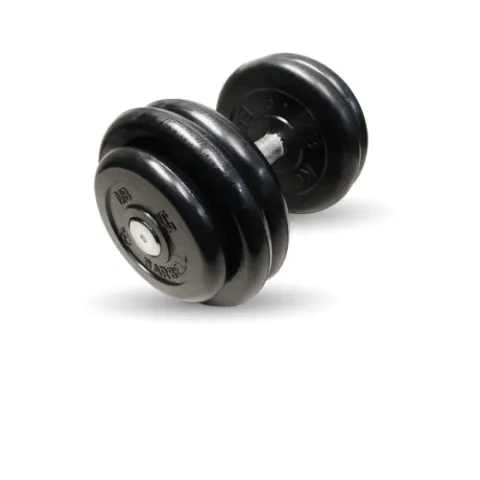 Гантель неразборная черная "Профи" 23.5 кг MB Barbell MB-FdbM-B23,5