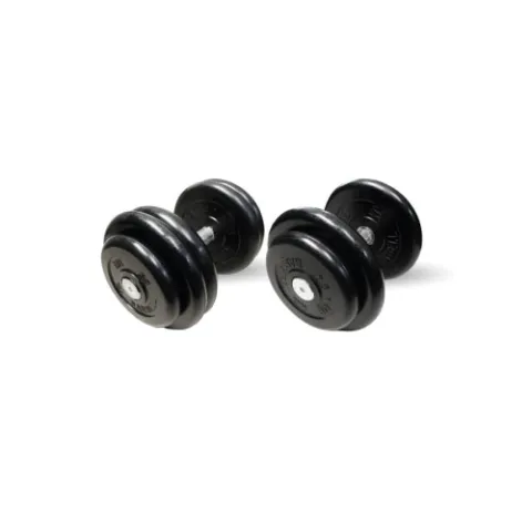 Гантель неразборная черная "Профи" 48.5 кг MB Barbell MB-FdbM-B48,5