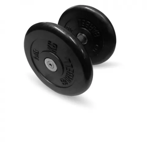 Гантель неразборная черная "Профи" 6 кг MB Barbell MB-FdbM-B6