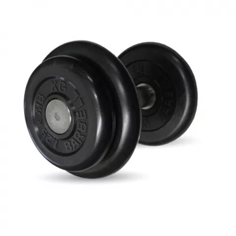 Гантель неразборная черная "Профи" 8.5 кг MB Barbell MB-FdbM-B8,5