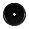 Диск обрезиненный, черный, евро-классик МВ Barbell MB-PltBE-25