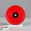 Диск обрезиненный, красный, евро-классик MB Barbell MB-PltCE-25