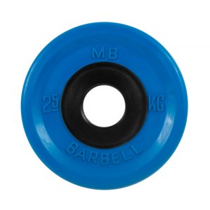Диск обрезиненный, синий, евро-классик MB Barbell MB-PltCE-2,5