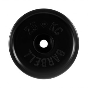Диск обрезиненный, черный, евро-классик МВ Barbell MB-PltBE-25