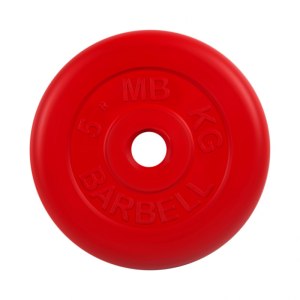 Диск обрезиненный, красного цвета 26 мм MB Barbell MB-PltC26-5