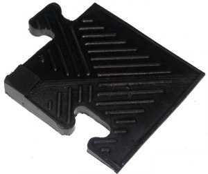 Уголок для резинового бордюра, черный, толщина 20 мм MB Barbell MB-MatB-Cor20