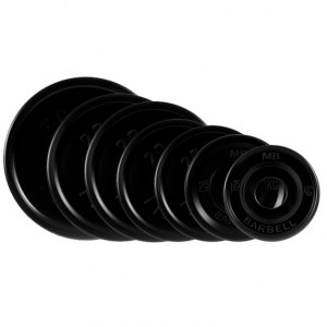 Набор обрезиненных дисков, черные 1,25-25 кг (51мм) Евро-Классик