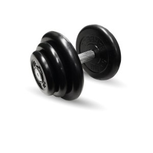 Гантель неразборная черная "Профи" 18.5 кг MB Barbell MB-FdbM-B18,5